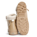 Palladium Pampa HI Snow Warm Bottes Beiges En Cuir Pour Femmes