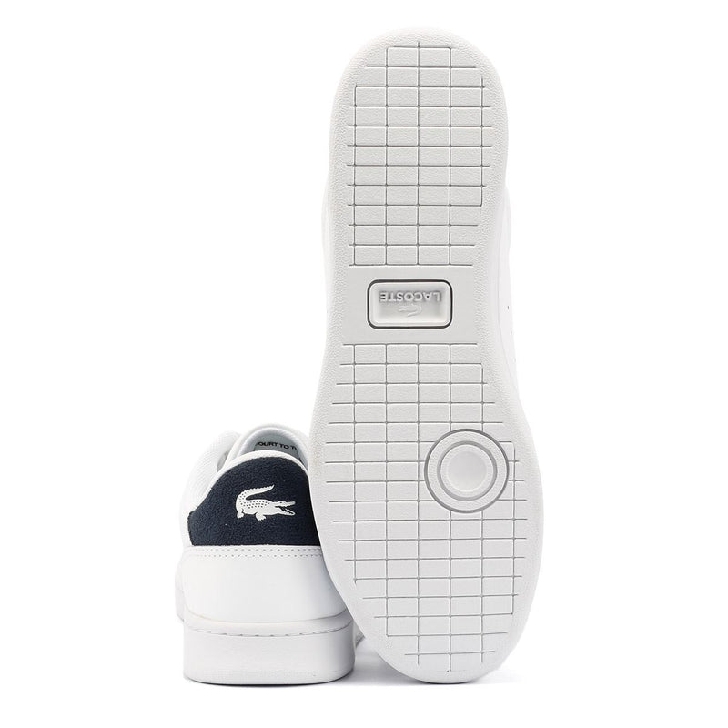 Lacoste Carnaby Baskets Blanches En Cuir Pour Hommes