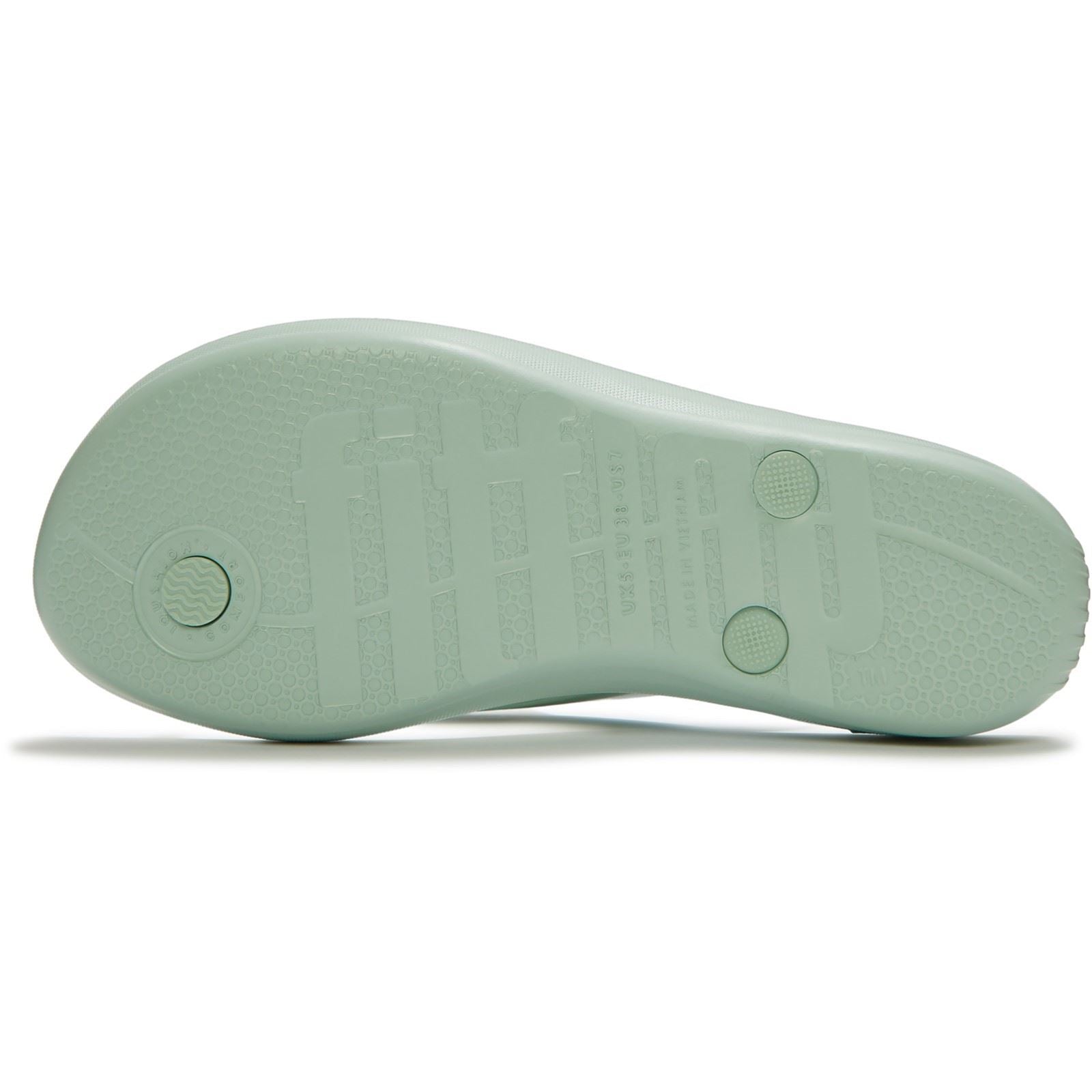 Fitflop iQushion Glossy-Button Tongs Whisper Menthe En Polyuréthane Pour Femmes