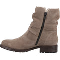 Hush Puppies Piper Bottes En Cuir Taupe Pour Femmes