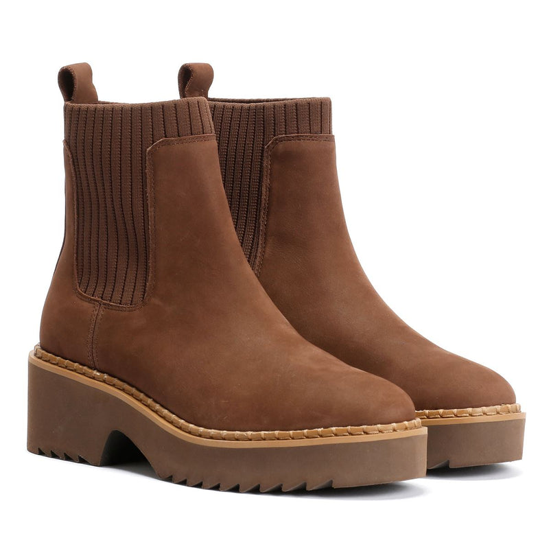 TOMS Millie Bottes Brunes En Nubuck Pour Femmes