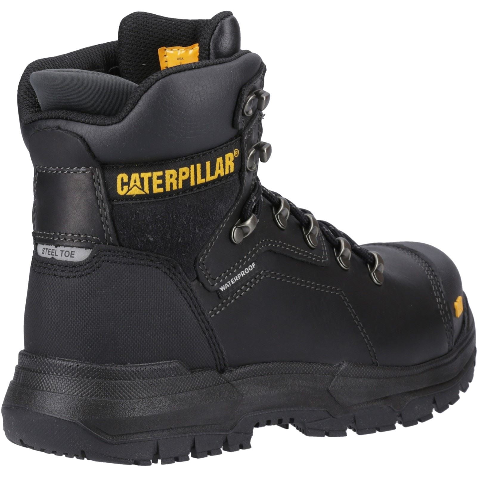 Caterpillar Bottes De Sécurité Noires En Cuir Diagnostic 2.0