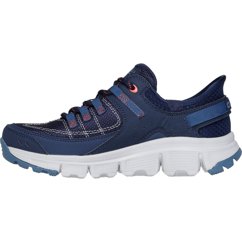 Skechers Summits AT Bottes De Randonnée Synthétiques Pour Femmes En Bleu Marine/Corail