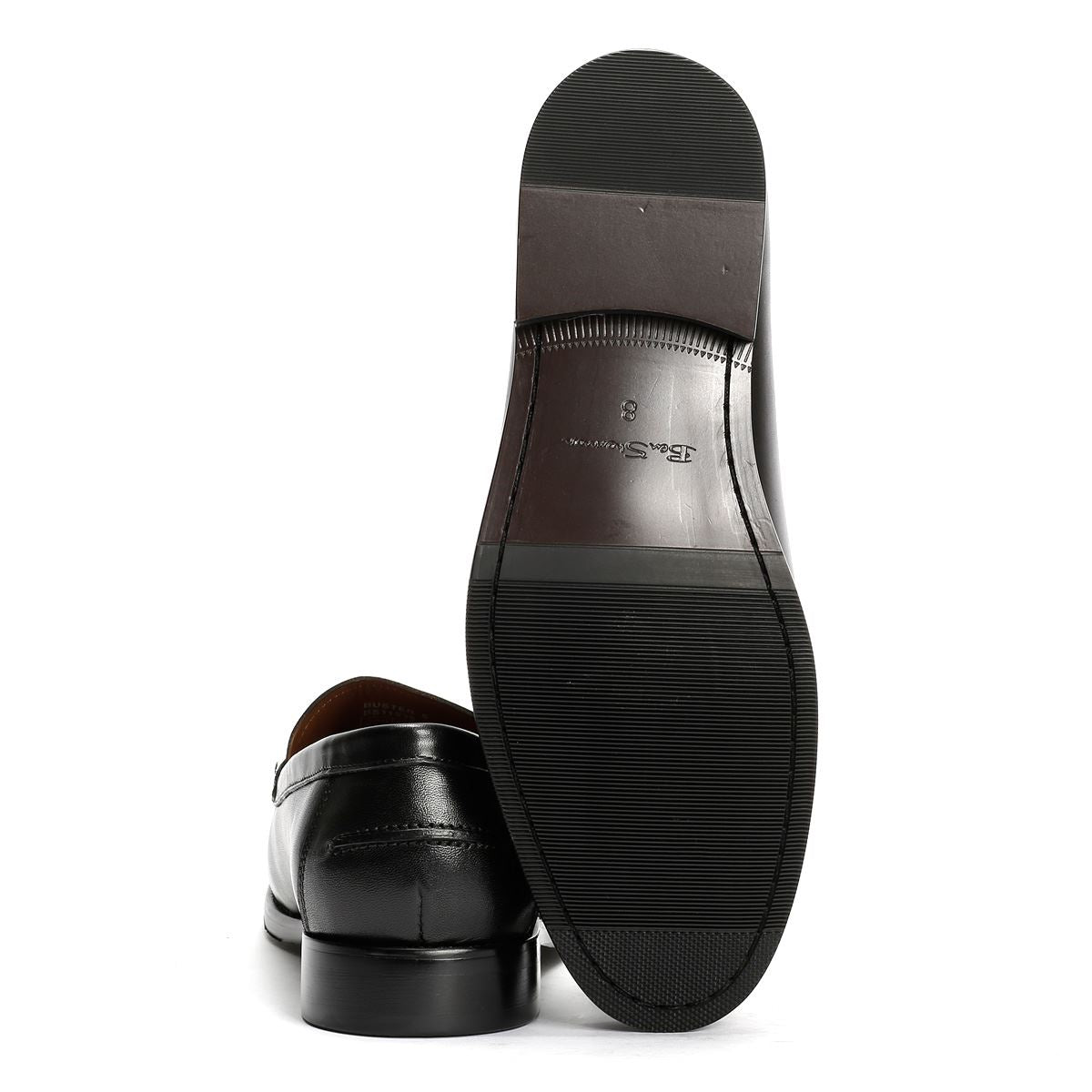 Ben Sherman Buster Mocassins Noirs En Cuir Pour Hommes