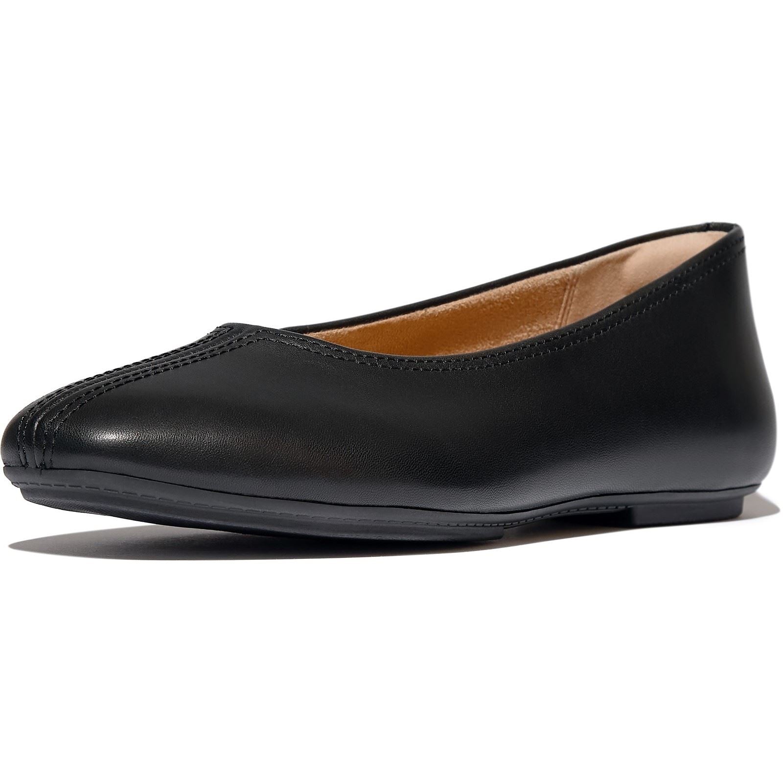 Fitflop Delicato High-Cut Ballerines Noires En Cuir Pour Femmes