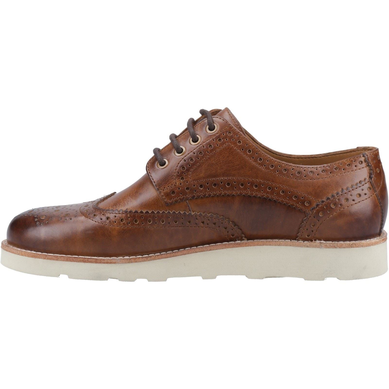 Hush Puppies Kendrick Chaussures Richelieu Homme En Cuir Marron Clair