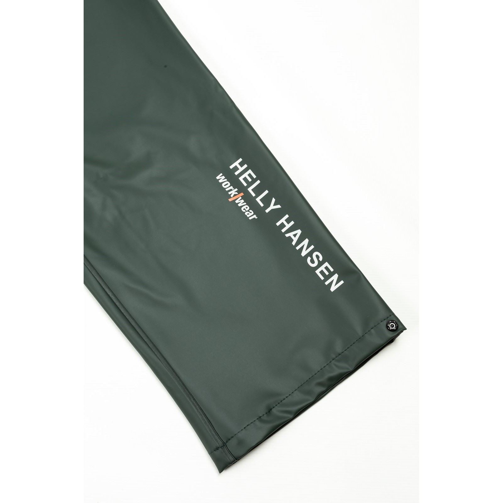 Helly Hansen Workwear Voss Pantalons De Pluie Verts En Polyester Unisexe Pour Adultes
