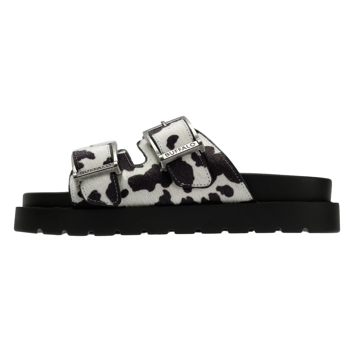 Buffalo Raya Ari Sandales Noires Pour Femmes