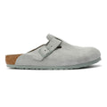 Birkenstock Boston Sabots Gris En Daim