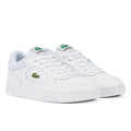 Lacoste Baskets Blanches En Cuir Pour Hommes
