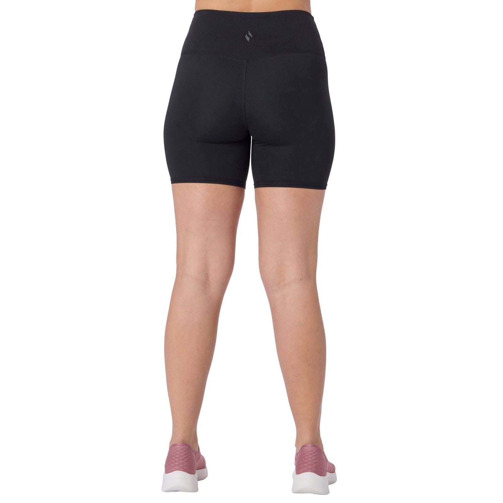 Skechers Goflex Slim 6" Bike Short Shorts De Sport Noirs En Polyester Pour Femmes