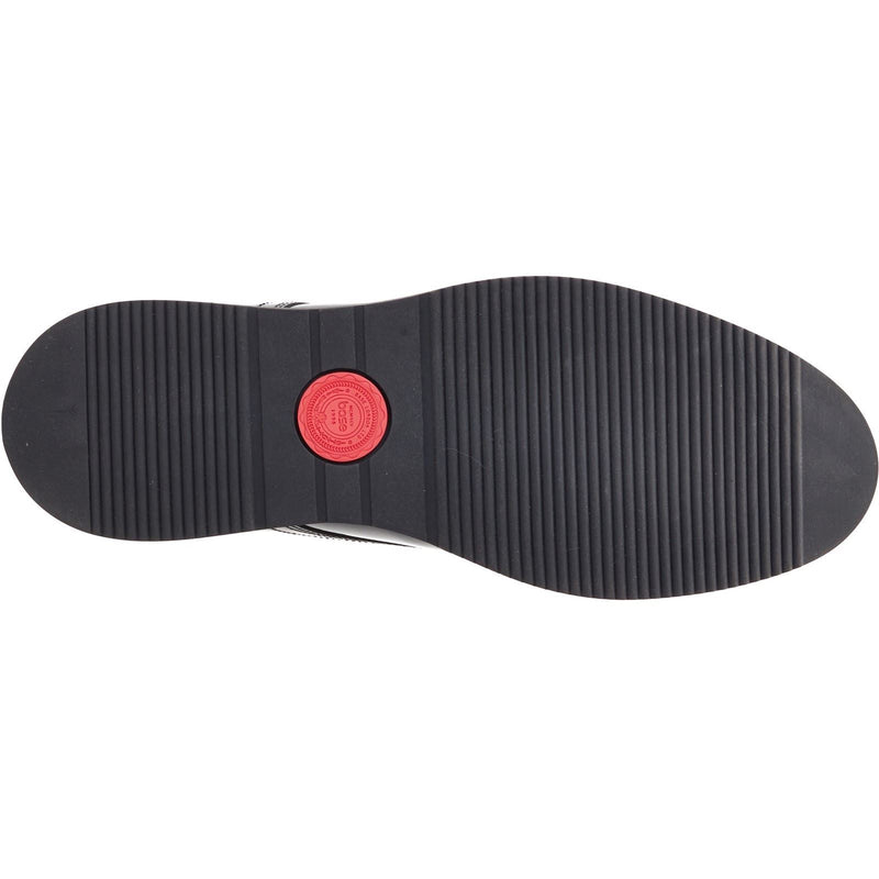 Base London Roly Chaussures Oxford Noires En Cuir Pour Hommes