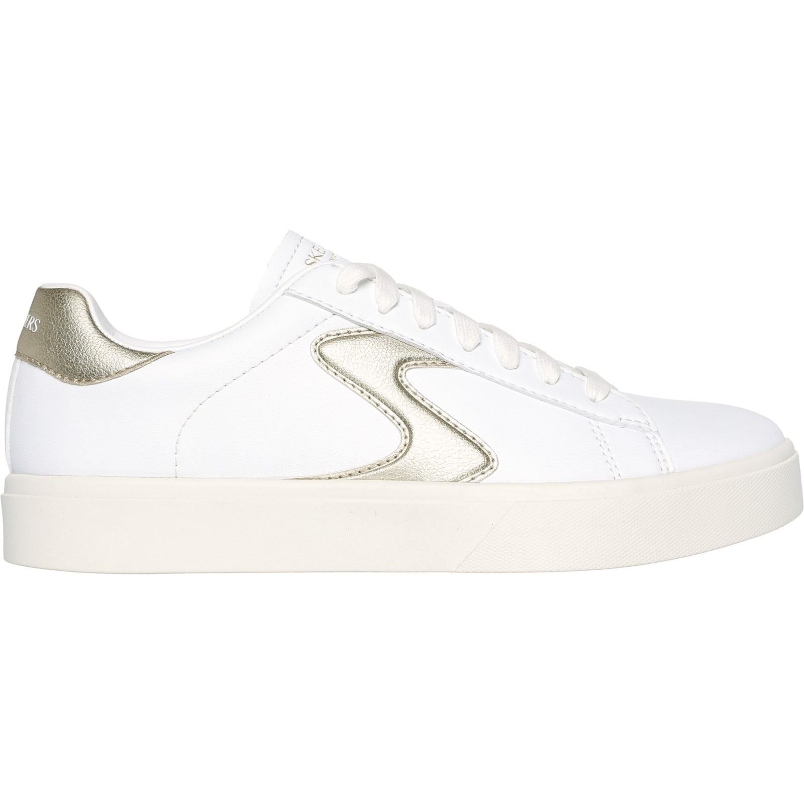 Skechers Eden LX Beaming Glory Baskets Blanches/Dorées Pour Femme En Synthétique
