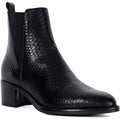 Dune Pouring Bottes En Cuir Noires Pour Femmes
