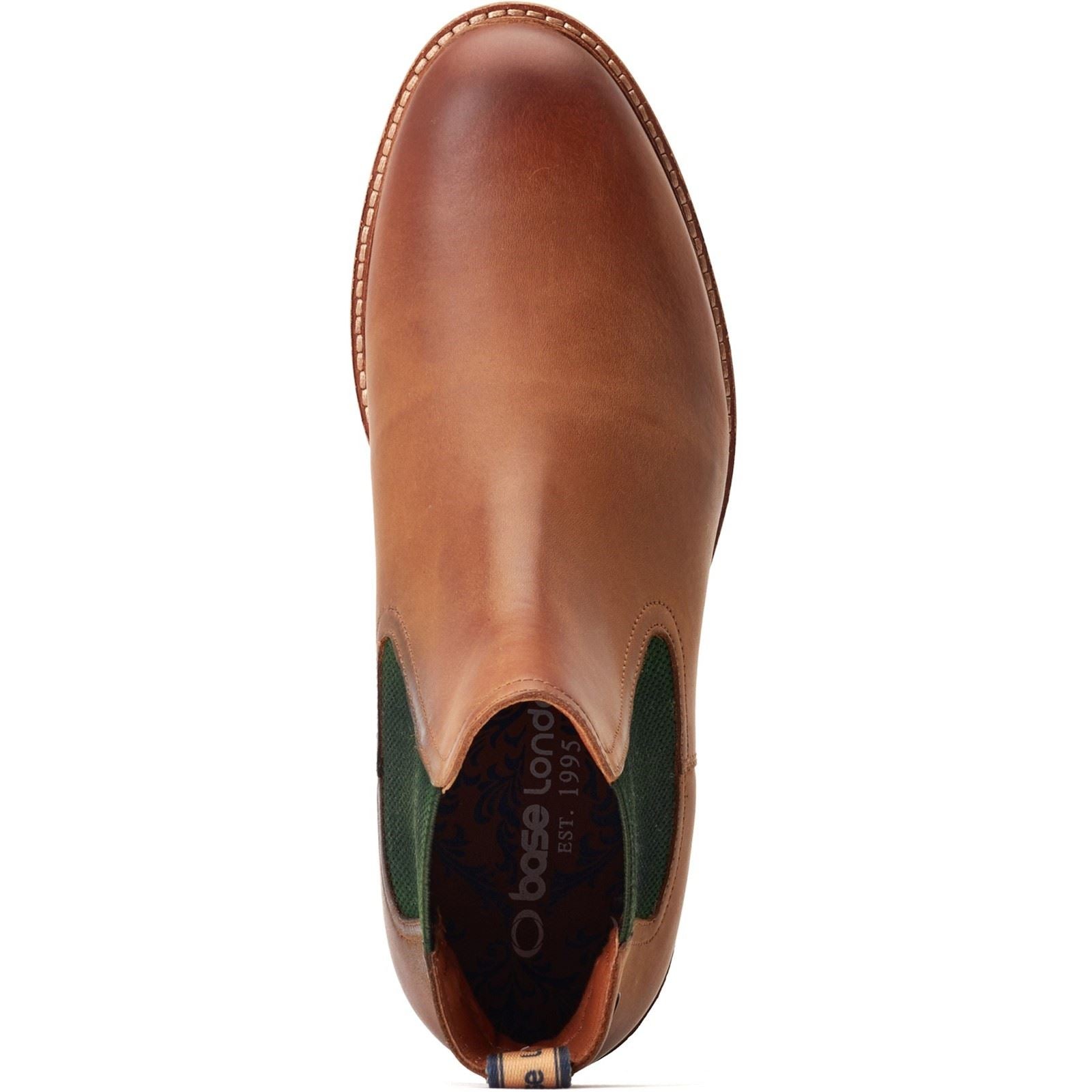 Base London Wynn Bottes En Cuir Pour Homme Marron Clair