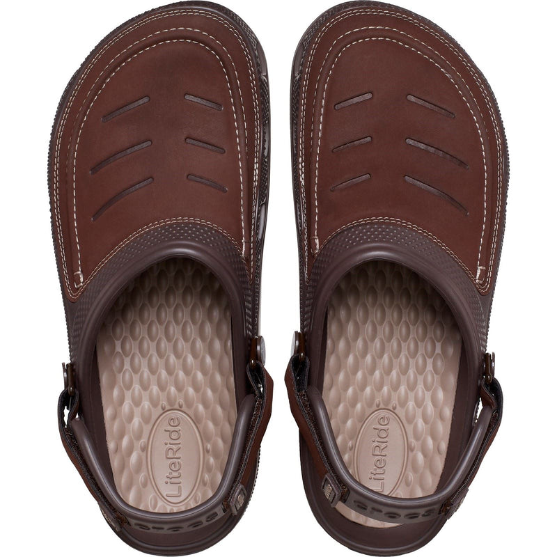 Crocs Yukon Vista II Sabots pour hommes en Synthétique, couleur espresso/champignon