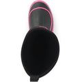 Muck Boots Hale Bottes En Caoutchouc Noires/Rose.