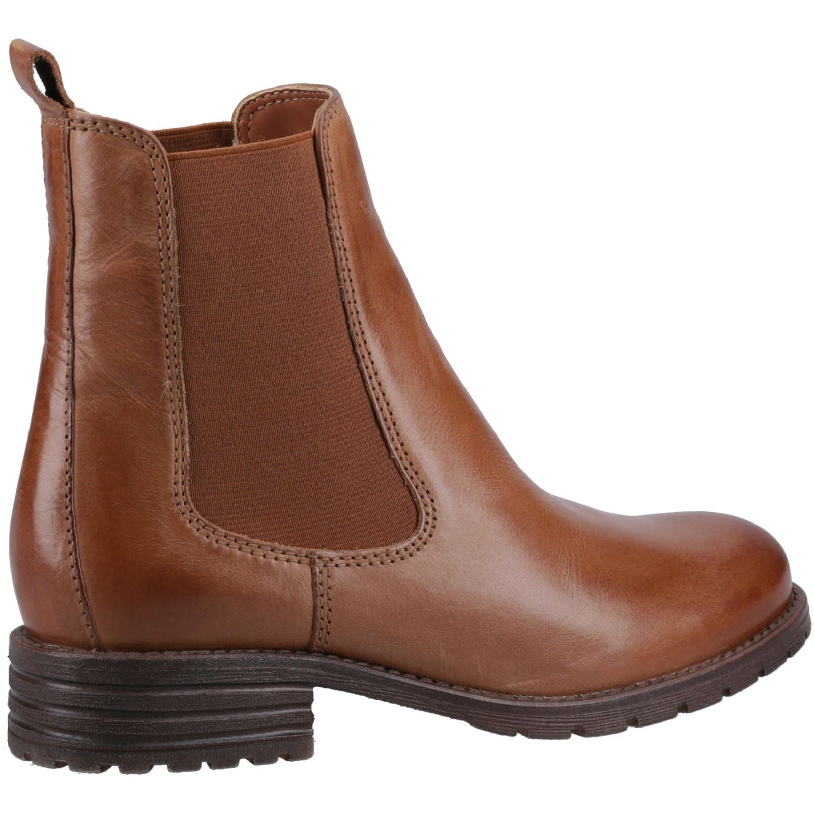 Hush Puppies Priya Bottes En Cuir Pour Femmes Couleur Tan