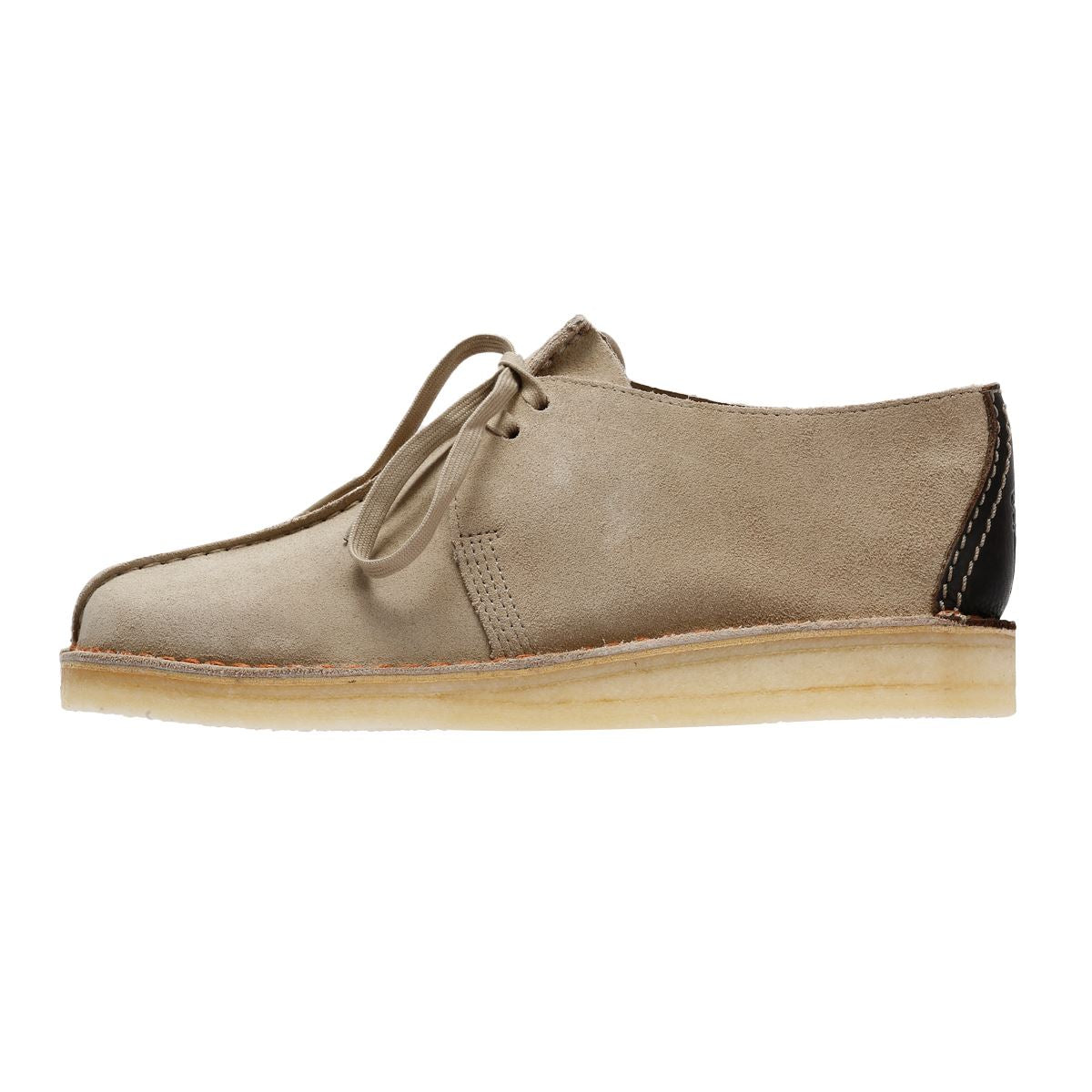 Clarks Originals Desert Trek Chaussures À Lacets Beiges Pour Hommes Suede