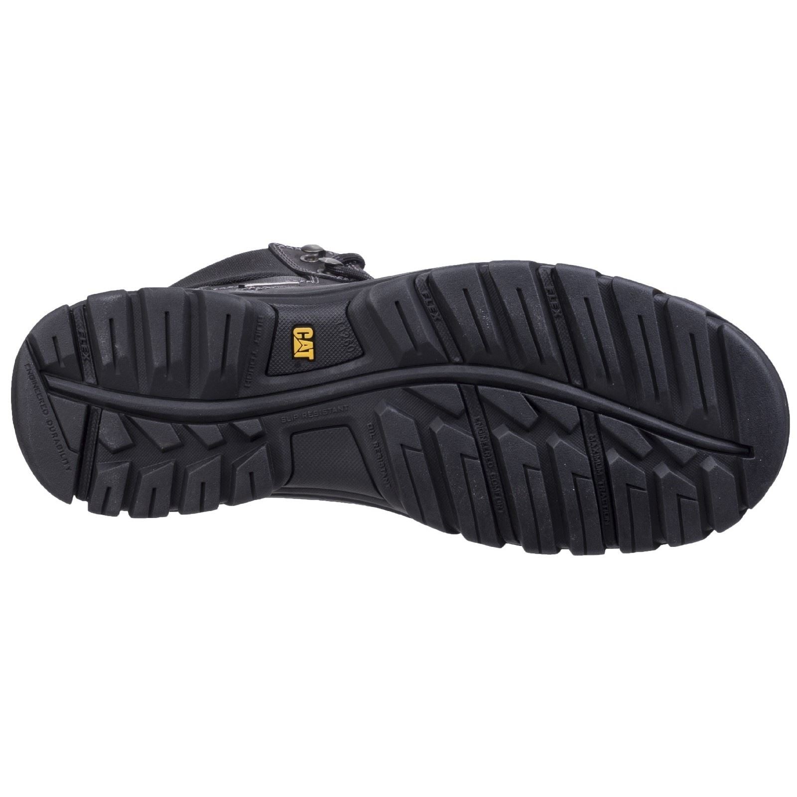 Caterpillar Bottes De Sécurité Noires En Cuir Framework