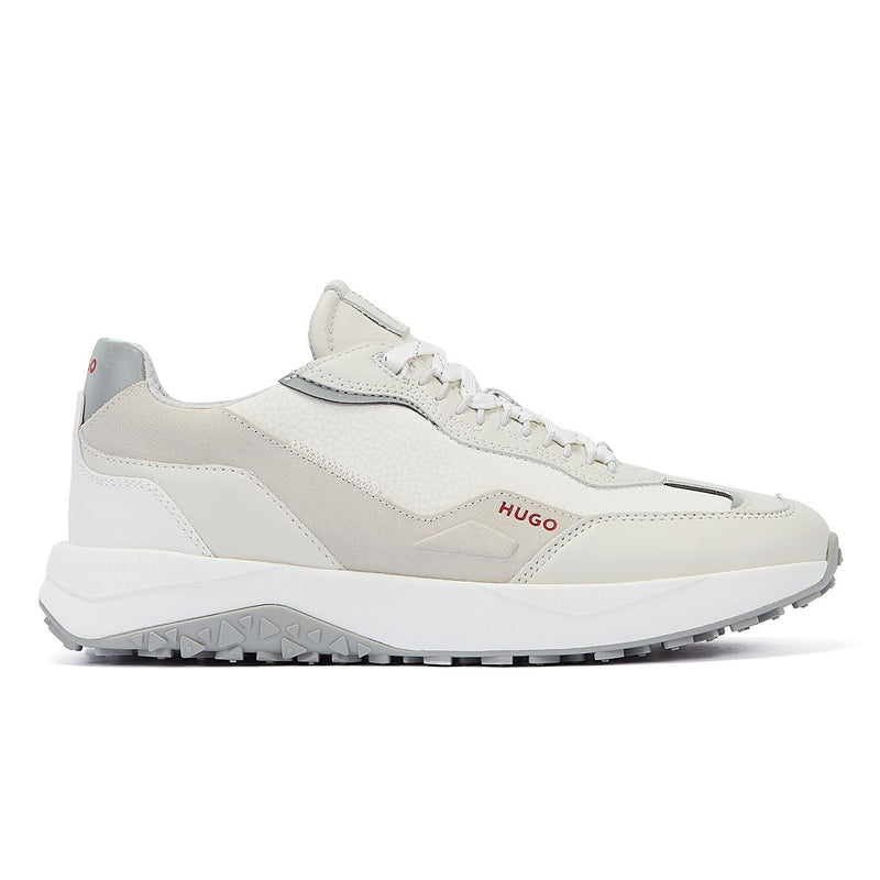 Hugo Kane Baskets En Cuir Blanc Pour Homme