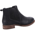 Hush Puppies Edith Bottes Noires En Cuir Pour Femmes