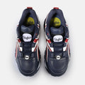 Buffalo 1339-14 Chaussures De Sport En Cuir Bleu Pour Femmes