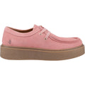 Hush Puppies Bridie Suede Chaussures Mocassins Roses En Cuir Pour Femmes
