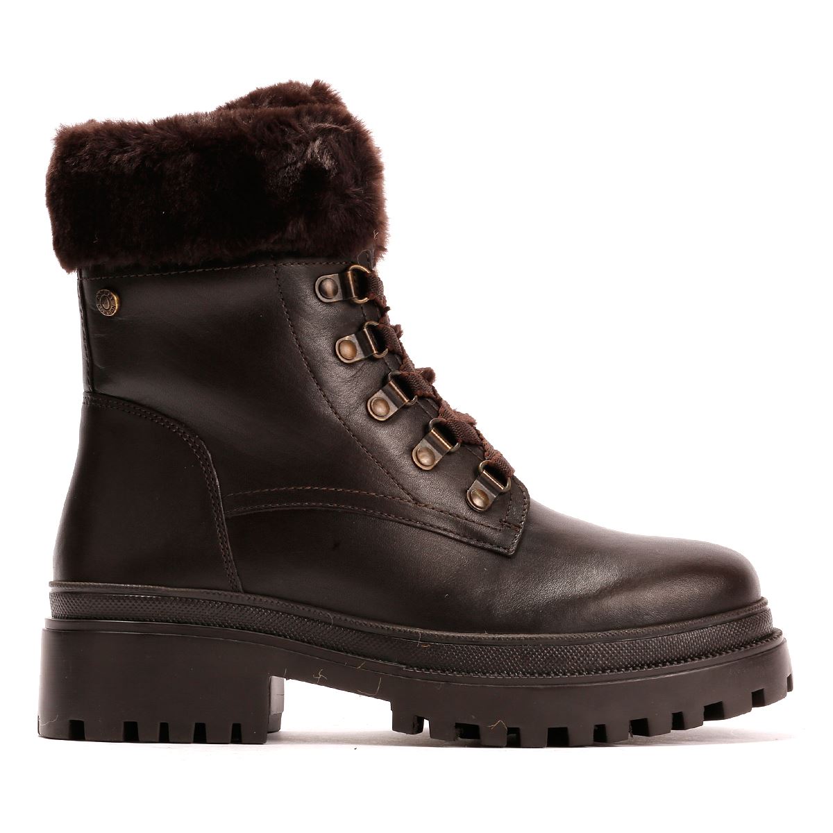 Osprey London The Budapest Bottes En Cuir Pour Femmes Marron