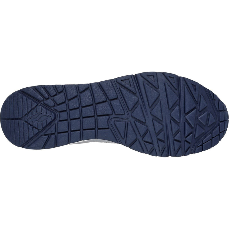 Skechers Uno Retro One Baskets Grises Pour Hommes En Cuir