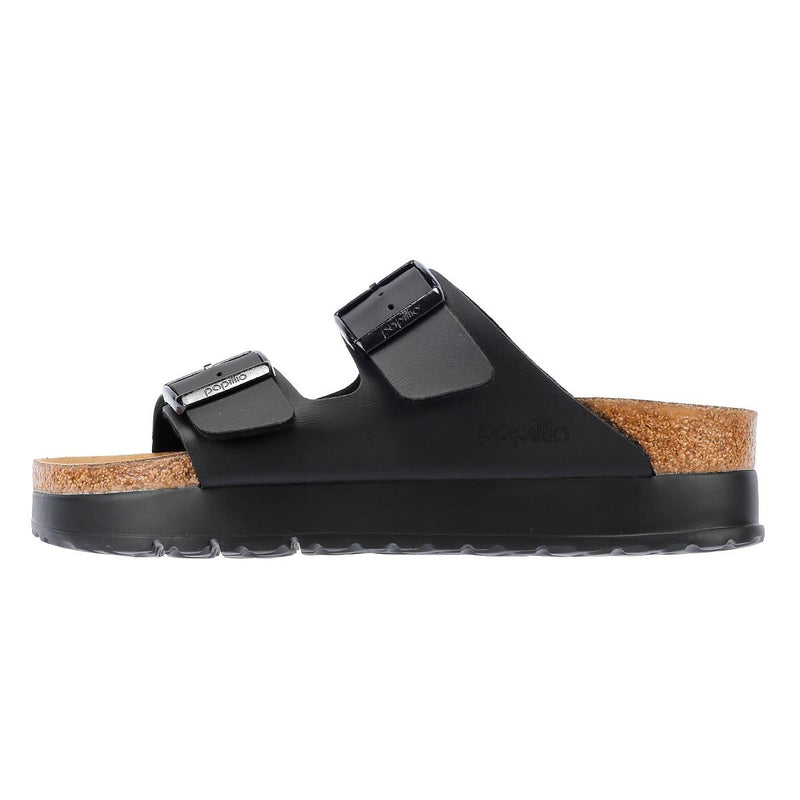 Birkenstock Arizona Flex Platform Sandales Noires Pour Femmes