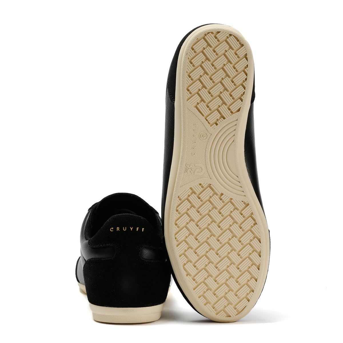Cruyff Recoupa Baskets Noires En Cuir Pour Hommes