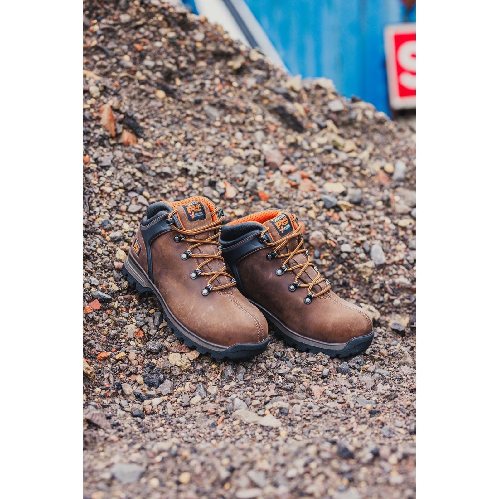 Timberland Pro Bottes De Sécurité En Cuir Marron Splitrock Ct Xt