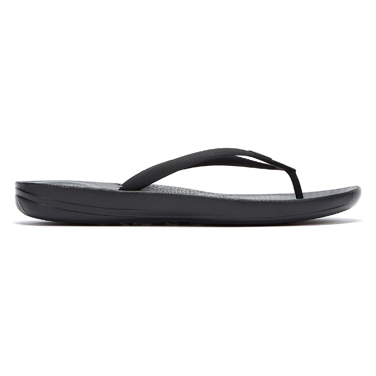 FitFlop Iqushion Tongs ergonomiques pour femmes, entièrement noires