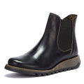 Fly London Salv Womens Black Leather Boots