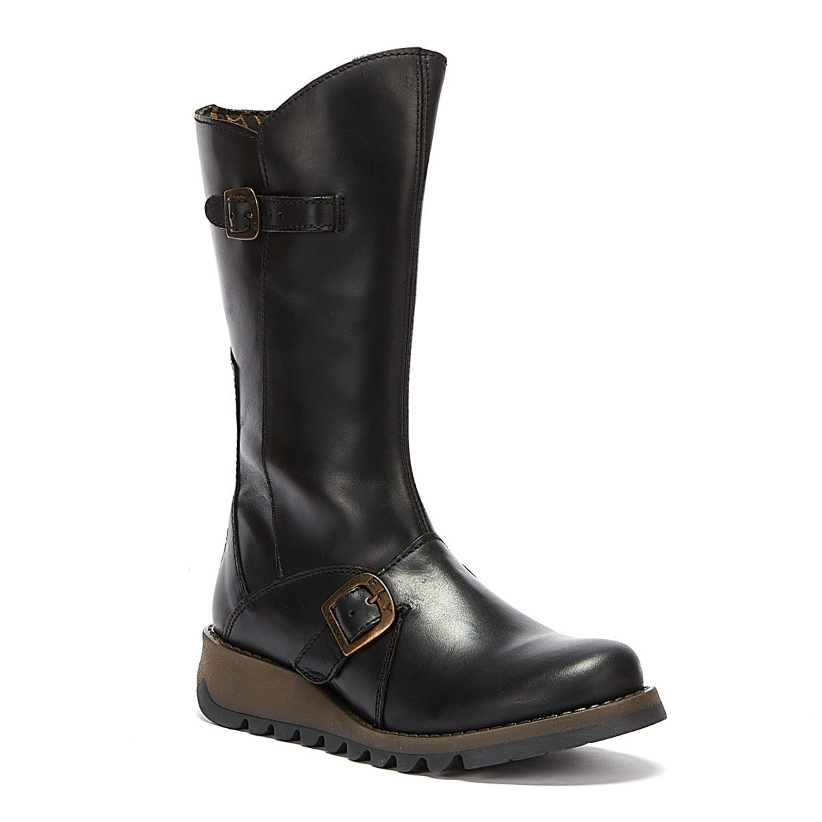 Fly London Mes 2 Bottes Noires En Cuir Pour Femmes