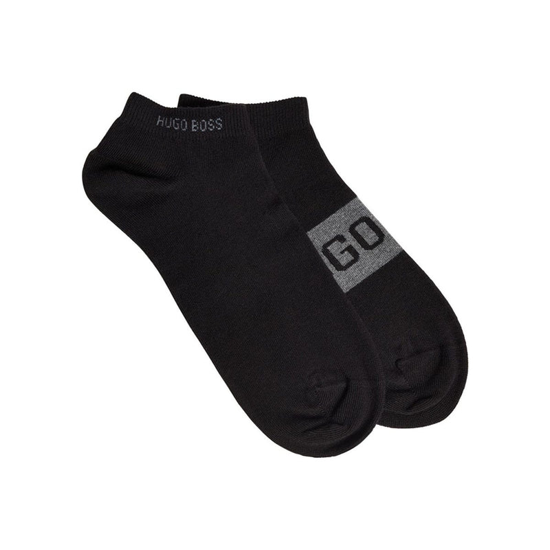 Chaussettes noires BOSS AS Logo 2 Pack Mens