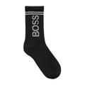 BOSS Rib Shine Logo Mens Black Socks (chaussettes noires)