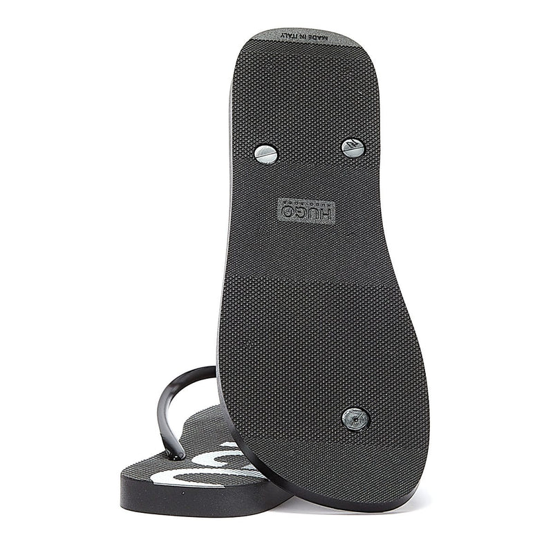 HUGO On Fire Mens Black Flip Flops