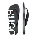 HUGO On Fire Mens Black Flip Flops