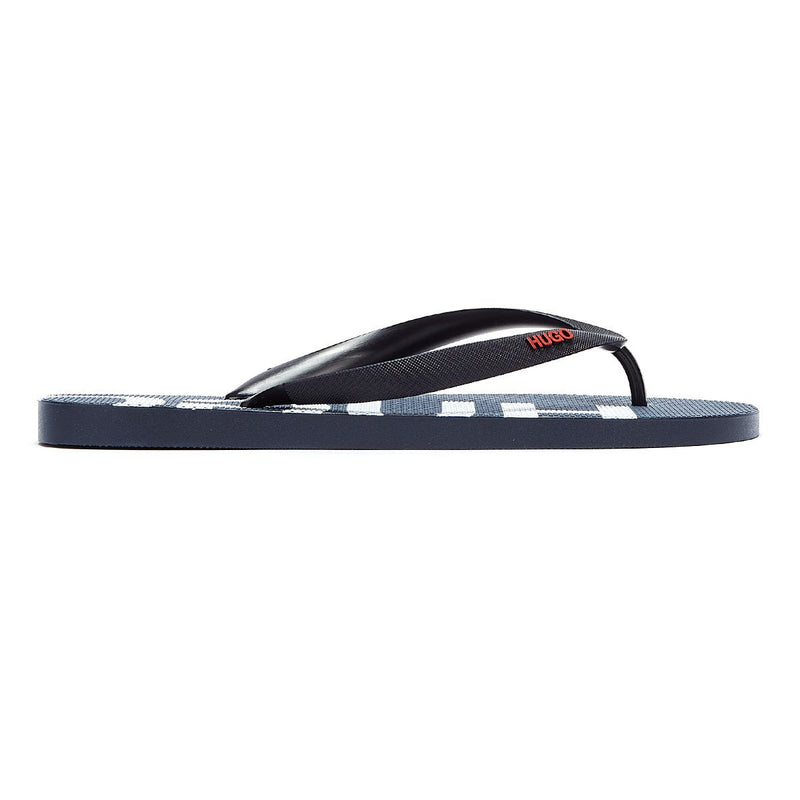 HUGO On Fire Mens Navy Flip Flops