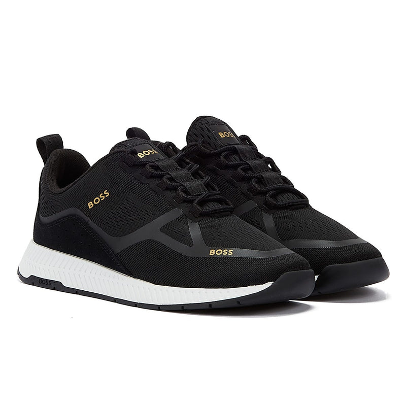 Boss Titanium Runn Womens Black Trainers