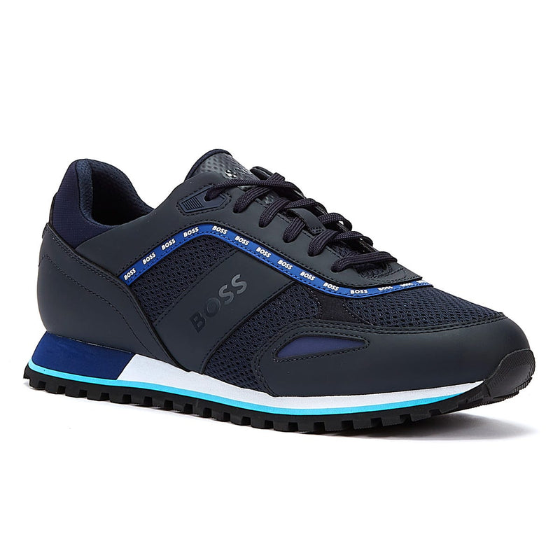 Boss Parkour Run Mens Trainers Dark Blue