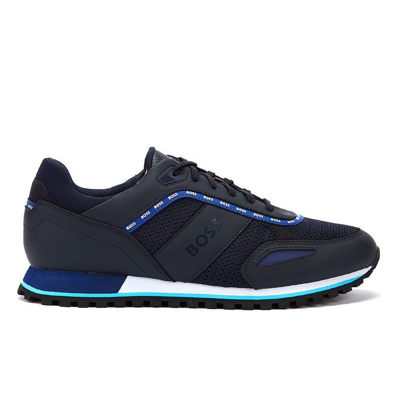 Boss Parkour Run Mens Trainers Dark Blue