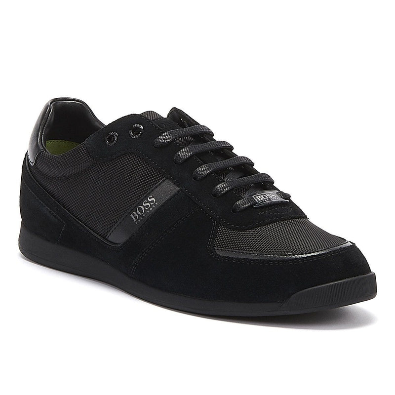 BOSS Glaze Mix Low Mens Black Trainers