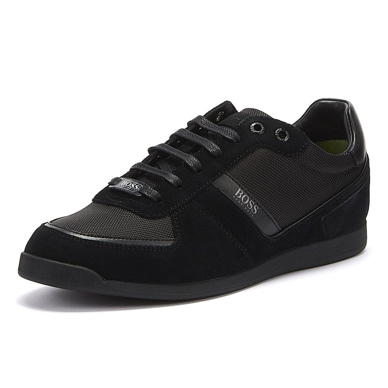 BOSS Glaze Mix Low Mens Black Trainers