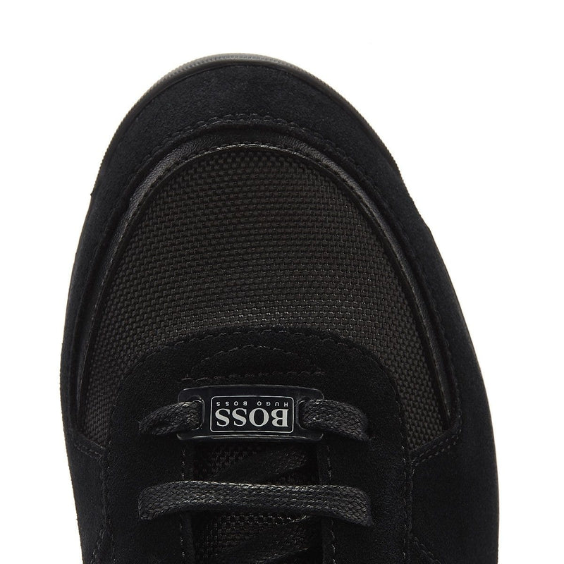 BOSS Glaze Mix Low Mens Black Trainers