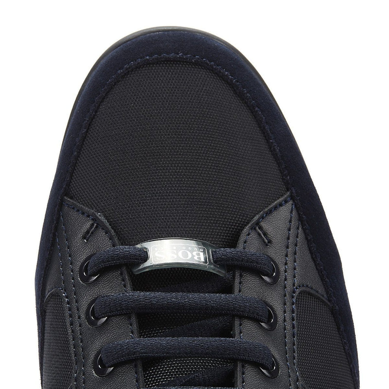 BOSS Saturn Mix Low Mens Dark Blue Trainers