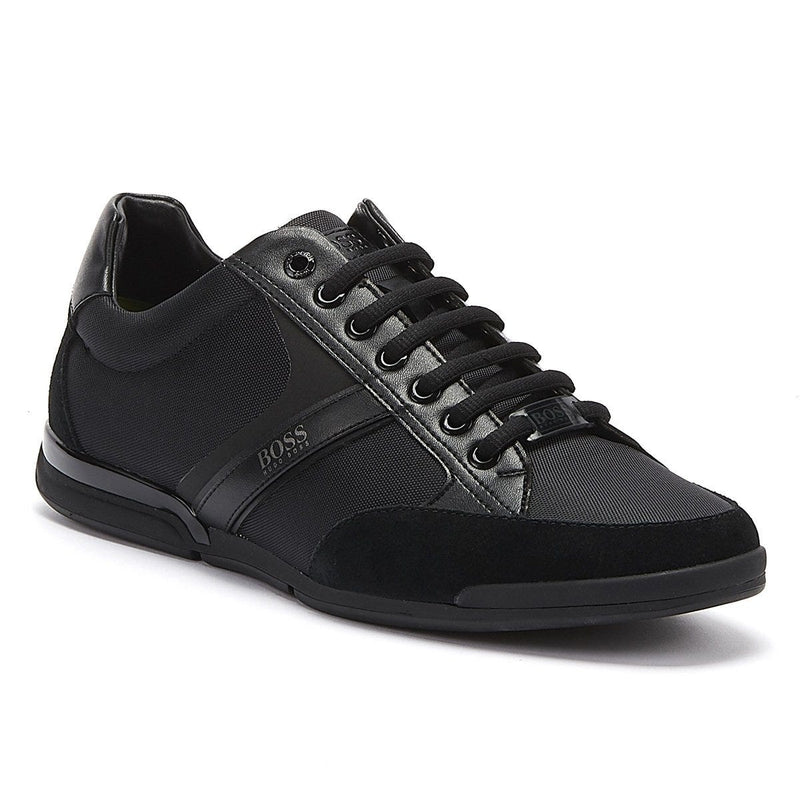 BOSS Saturn Mix Low Mens Black Trainers