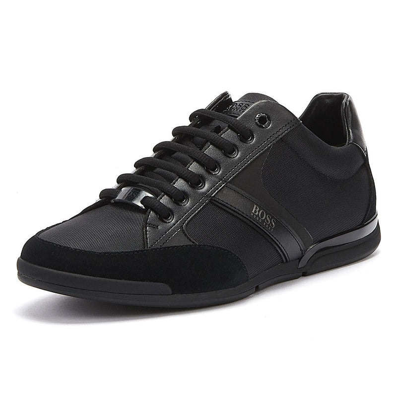 BOSS Saturn Mix Low Mens Black Trainers